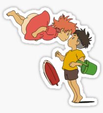 Pegatina Ponyo y Sasuke