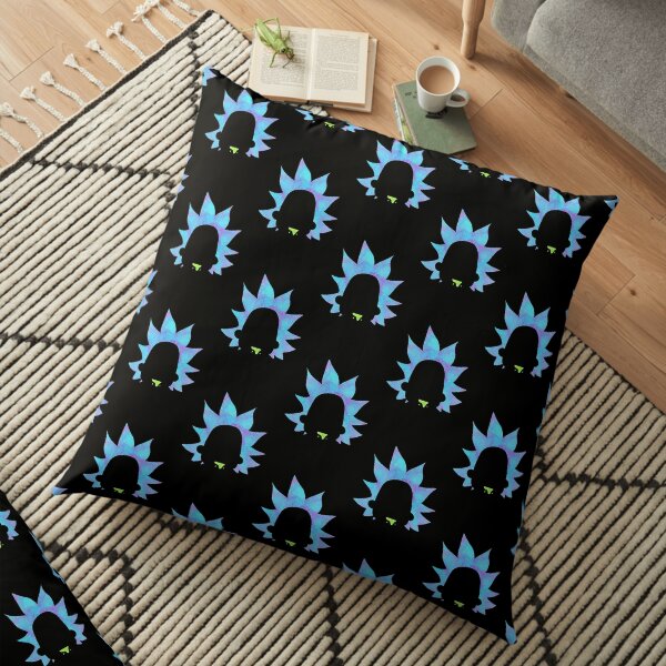 Rick Sanchez silhouette Floor Pillow