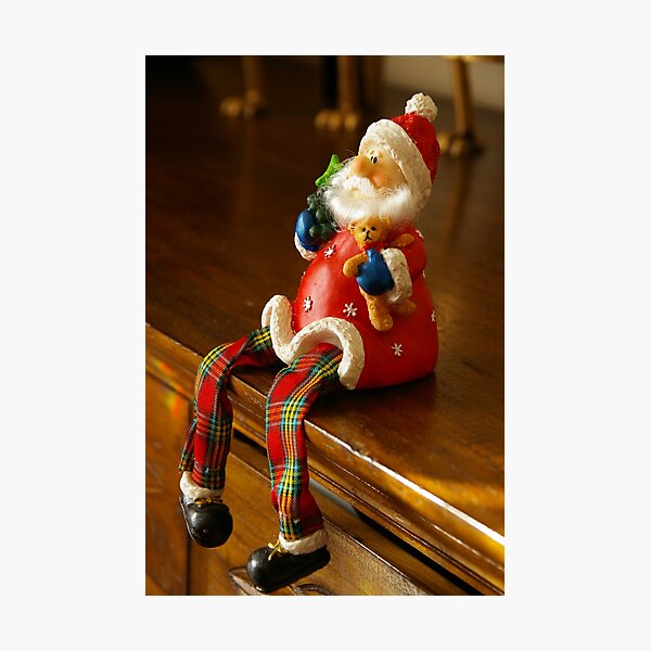 Santa Pause Photographic Print