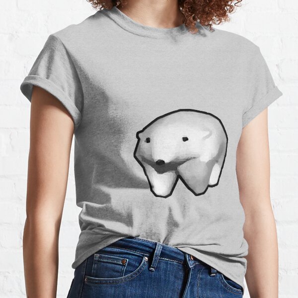 running polar bear gif meme Classic T-Shirt