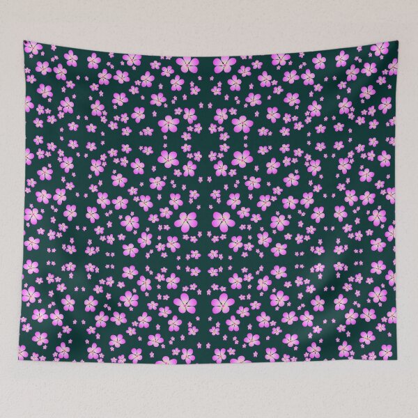 Item preview, Flores de cerezo rosadas en fondo negro. designed and sold by busurman.