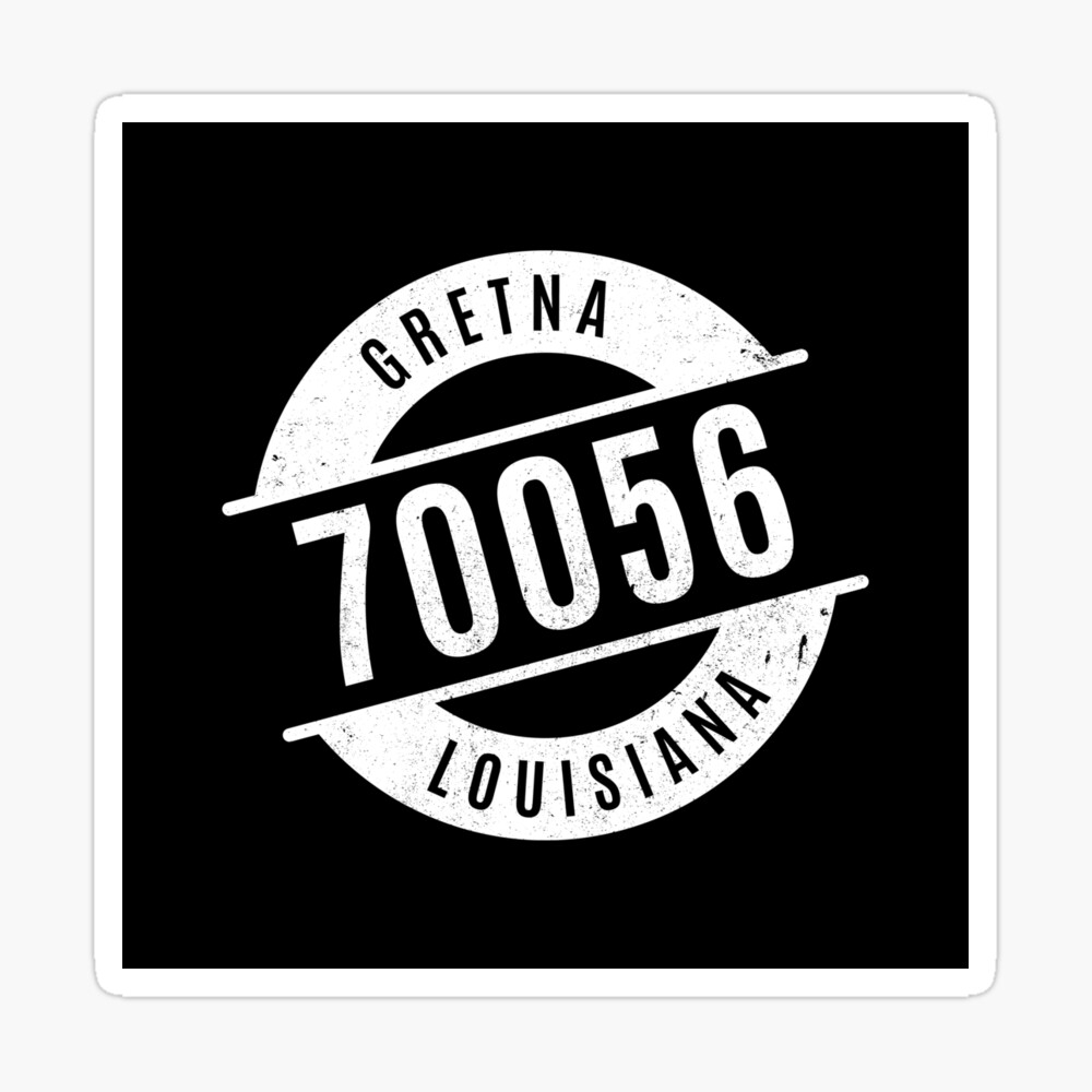 Gretna Louisiana Zip Code Poster By Creativecurly Redbubble