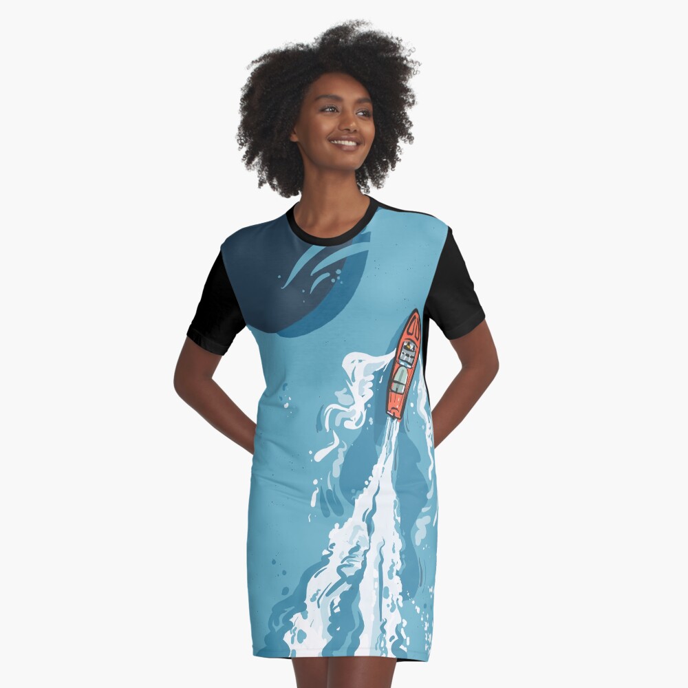 Lancha motora | Barco a motor | Covo Studio Vestido camiseta