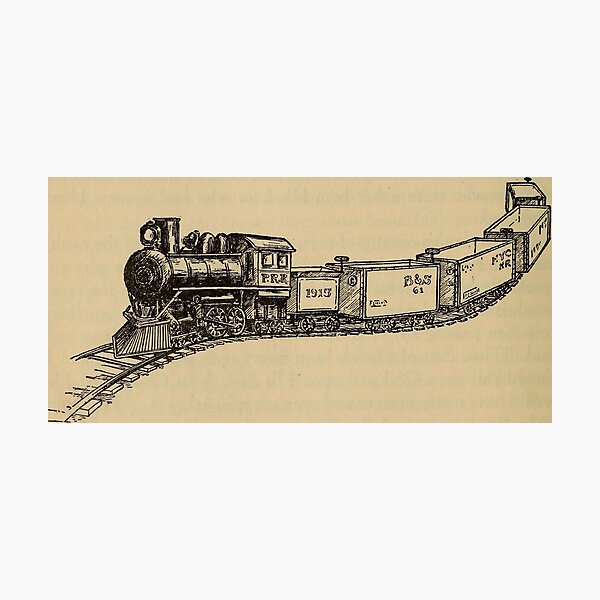 Item preview, Vintage Train Print designed and sold by Passie.