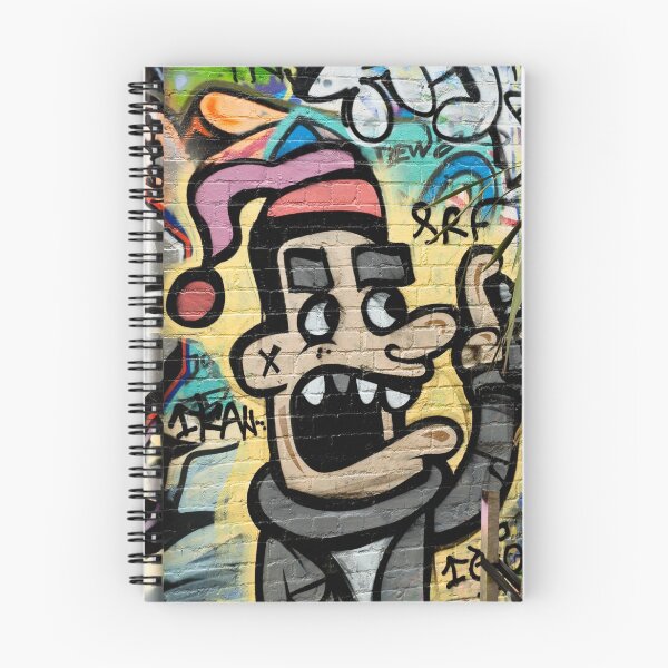 Artikelvorschau, Graffiti man on the textured brick wall entworfen und verkauft von yurix.