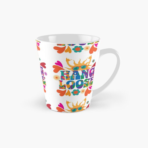 Item preview,  Hang loose 1960s mod pop art psychedelic sun giving the shaka surf hand sign design. designed and sold by La Cartoonista.