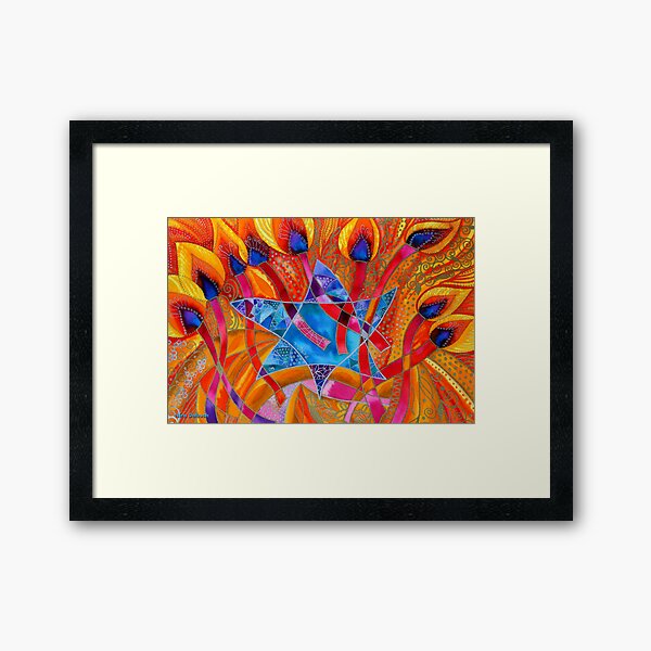 BIG LIGHT - FOR HANUKKAH Framed Art Print