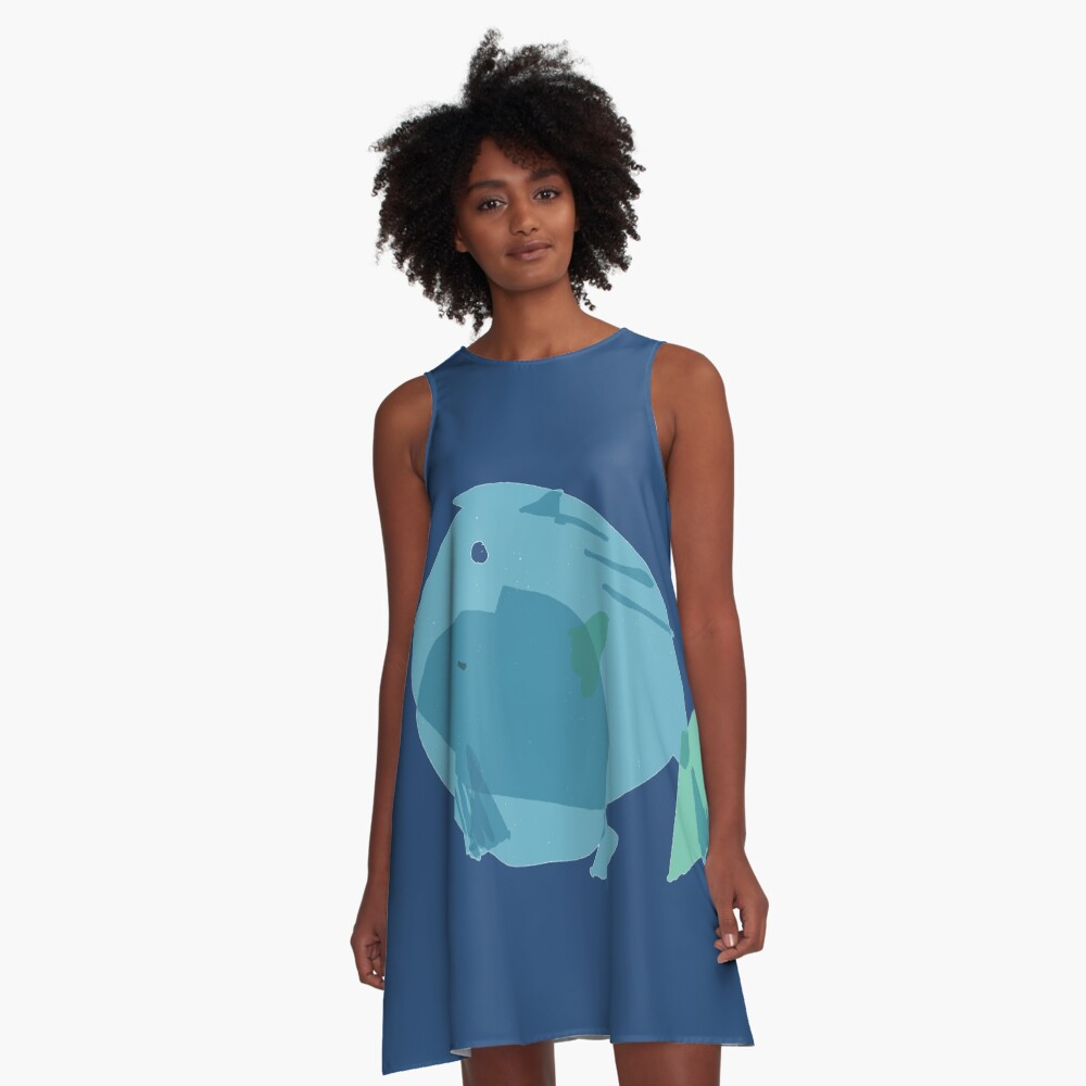 Vista previa del artículo con la obra «Vestido acampanado», diseñado y vendido por CovoStudio.