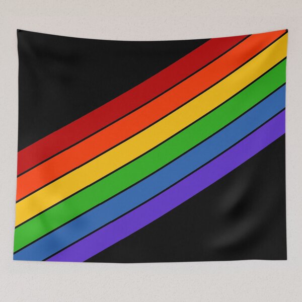 Item preview, Diagonal Rainbow Stripe designed and sold by wordznart.
