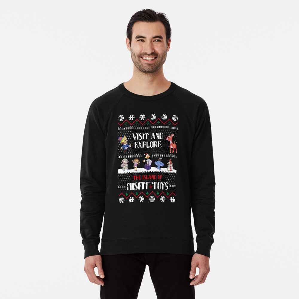 The Island of Misfit Toys Rudolph Christmas Sweater Lightweight Sweatshirt for Sale by boypilot Redbubble