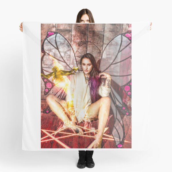 A fairy summons a dragon Scarf
