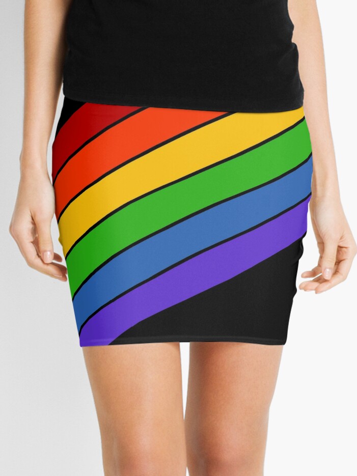 Rainbow Stripe Skirt | ShopStyle