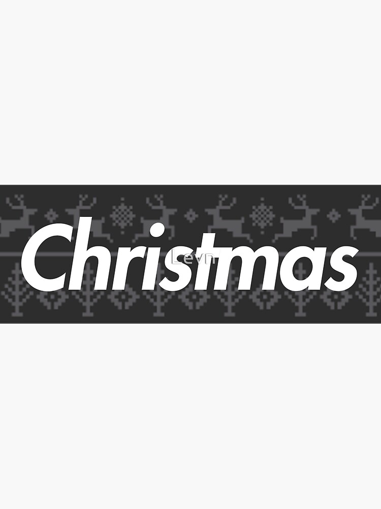 supreme christmas box logo