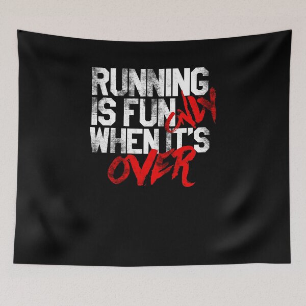 Item preview, Funny Running Is Fun Only When It's Over Fitness Cardio Tee designed and sold by LookTwice.