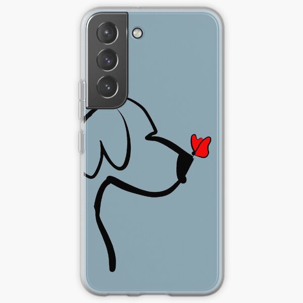 Dibujo de perro y mariposa | Covo Studio Funda blanda para Samsung Galaxy