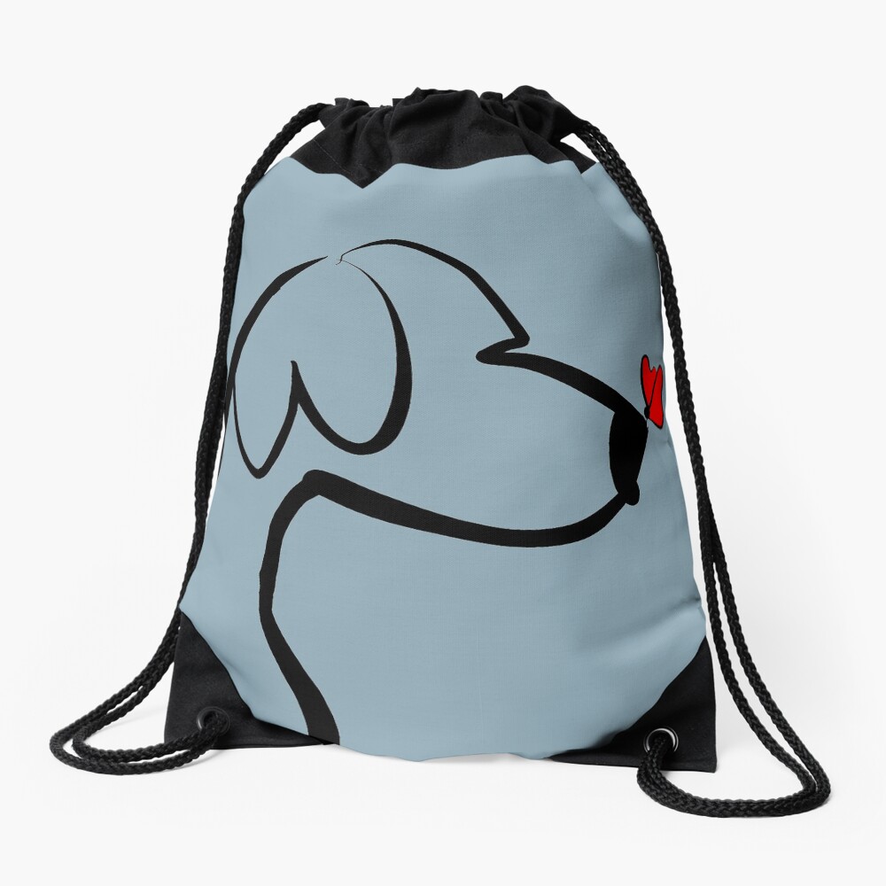 Dibujo de perro y mariposa | Covo Studio Mochila saco