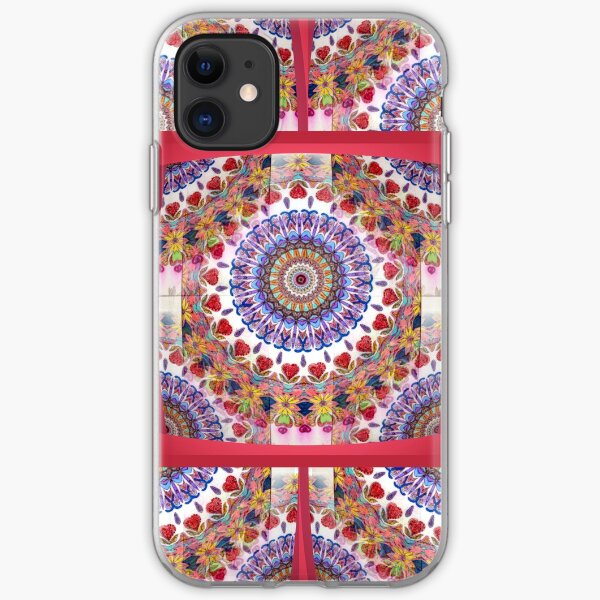 Style Old Colored Lace Fall Into Winter Design at Green Bee Mee iPhone Soft Case
