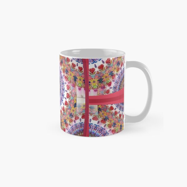 Style Old Colored Lace Fall Into Winter Design at Green Bee Mee Classic Mug