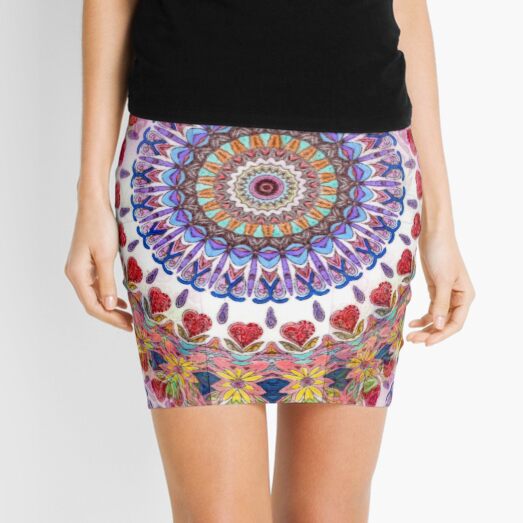 Style Old Colored Lace Fall Into Winter Design at Green Bee Mee Mini Skirt