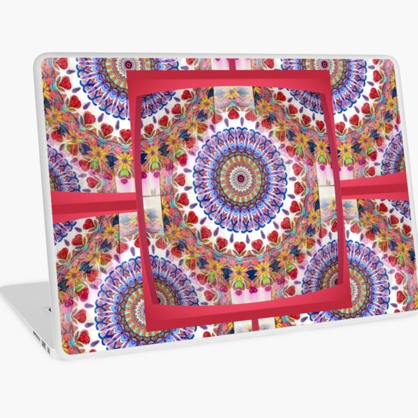 Style Old Colored Lace Fall Into Winter Design at Green Bee Mee Laptop Skin