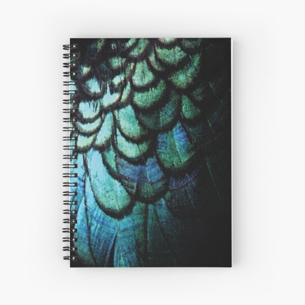 feathery necklace Spiral Notebook
