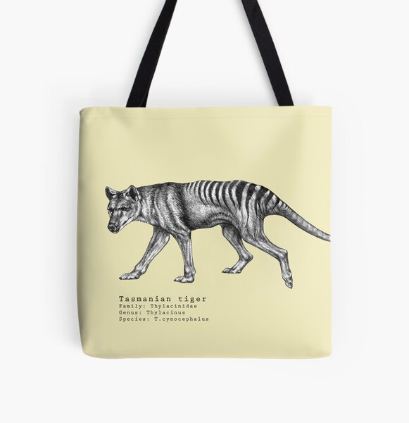 Tasmanian tiger All Over Print Tote Bag
