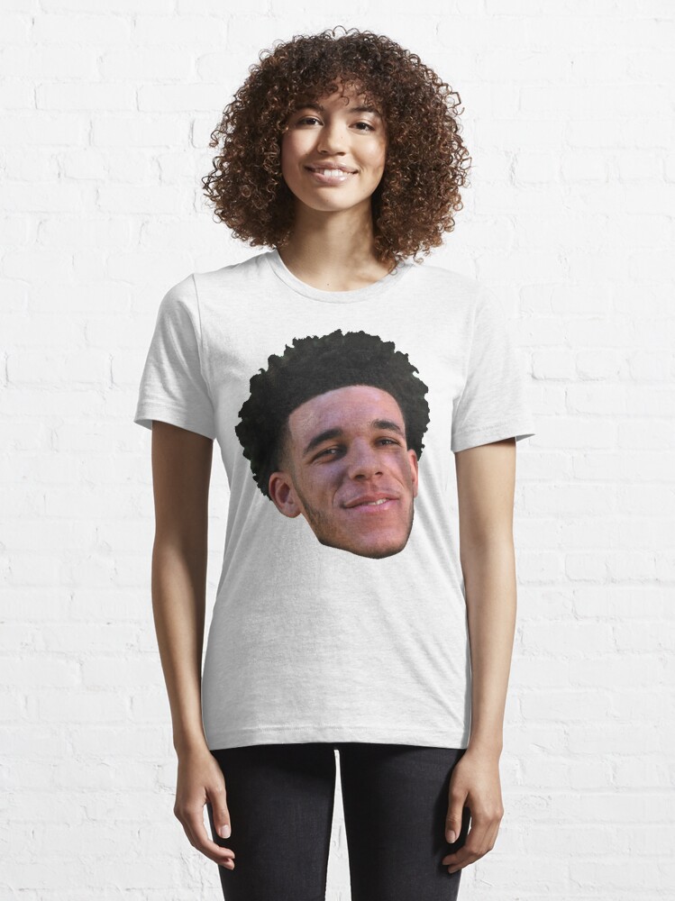 Lonzo Ball Worked Out In A T-Shirt That Put His Head On The NBA Logo