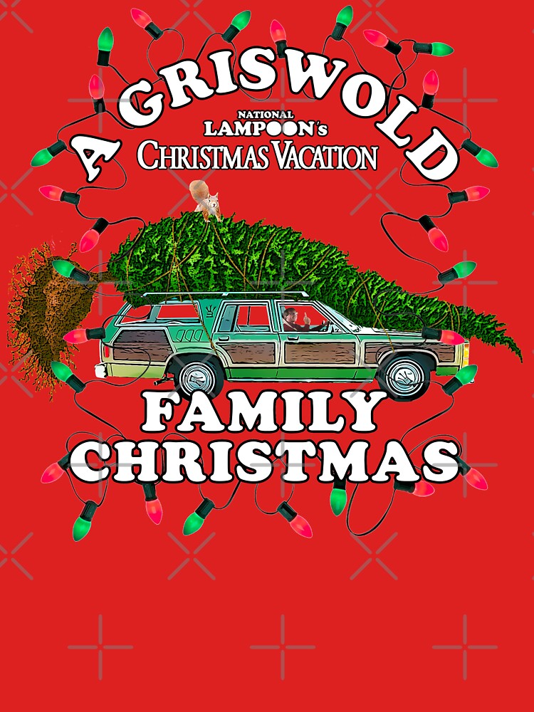 "National Lampoon's Christmas Tree Car" Tshirt by Purakushi Redbubble