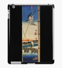 A Cuckoo Flying Past Masts by Utagawa Hiroshige (Reproduction) iPad Case/Skin