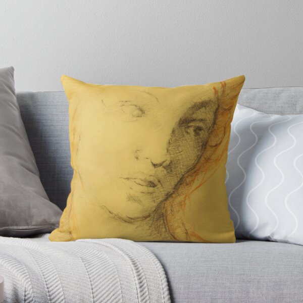DRAWING REINAISSANCE ITALIAN ART OLD MASTER Throw Pillow
