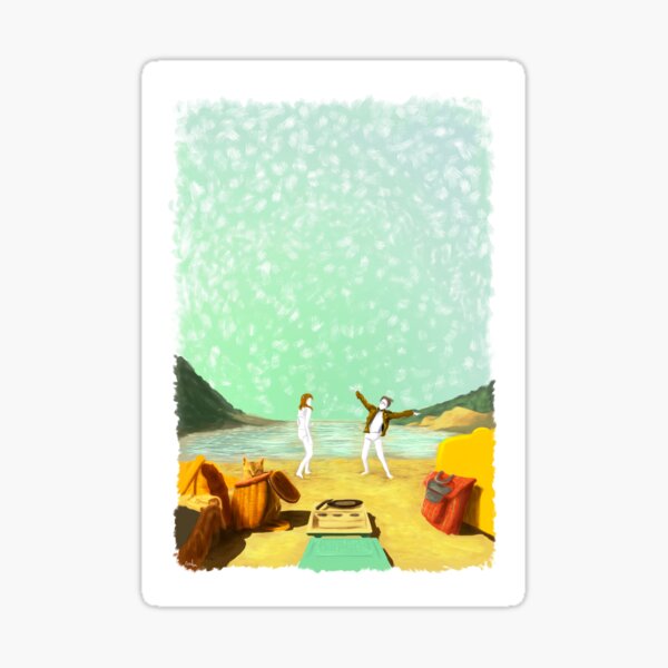 MOONRISE KINGDOM Painting Poster Sticker