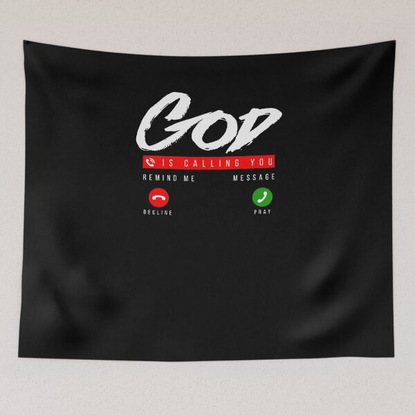 Item preview, Cool God Is Calling You Phone Christianity Christian T-Shirt designed and sold by LookTwice.