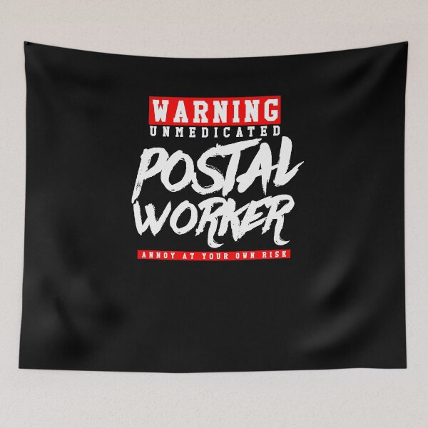 Item preview, Funny Warning Unmedicated Postal Worker Postal Service Shirt designed and sold by LookTwice.