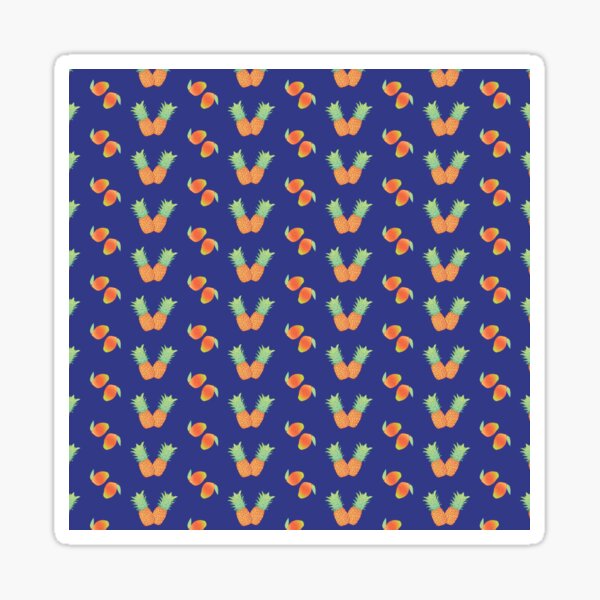 mangoes and pineapple Sticker