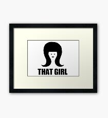 THAT GIRL (Phoebe Buffay) Framed Print