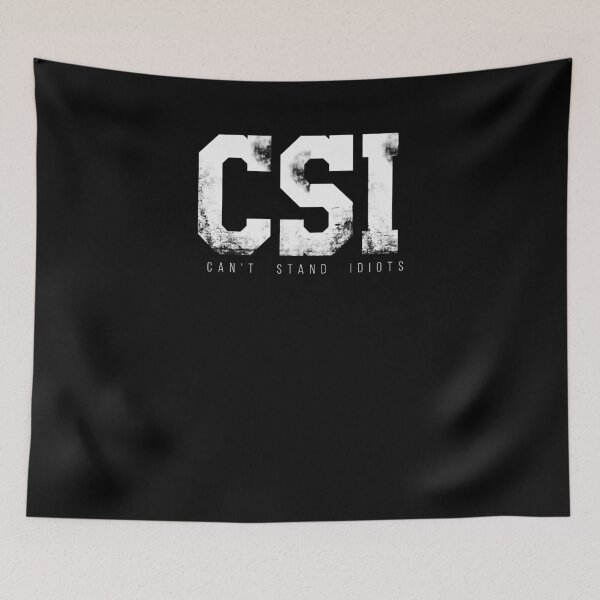 Item preview, Funny CSI Can't Stand Idiots Sarcasm Attitude Teen T-Shirt designed and sold by LookTwice.