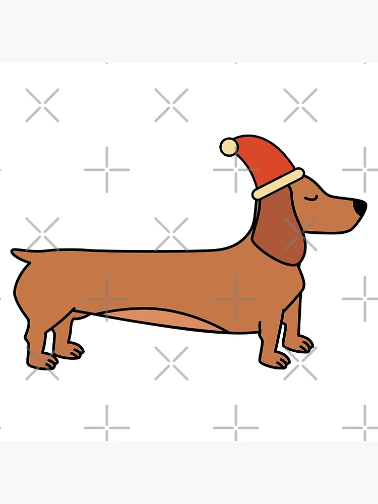 2012 Christmas Dachshund Wiener Dog Sings online Everybody Dance Now Animated Htf