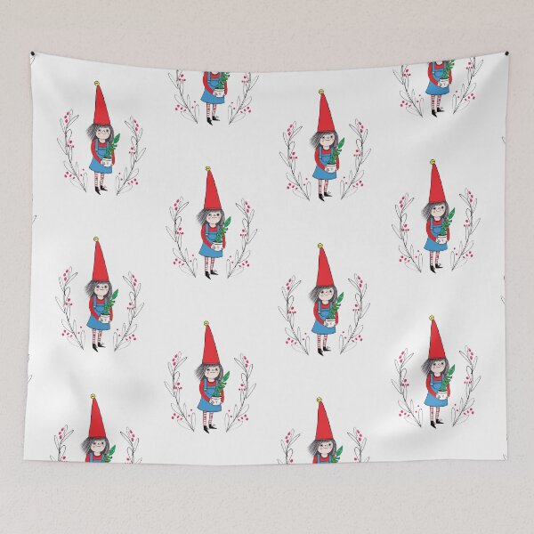 Item preview, Cute botanical Christmas elf with plant designed and sold by HeidiBurton.