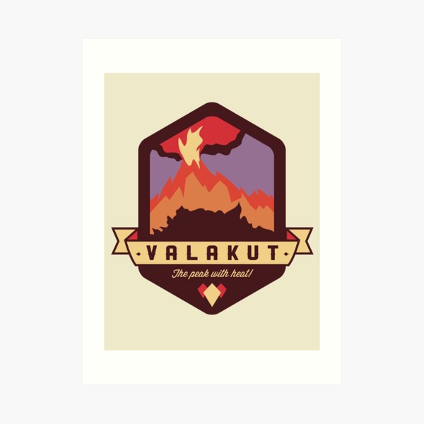 Valakut - The peak with heat! Art Print