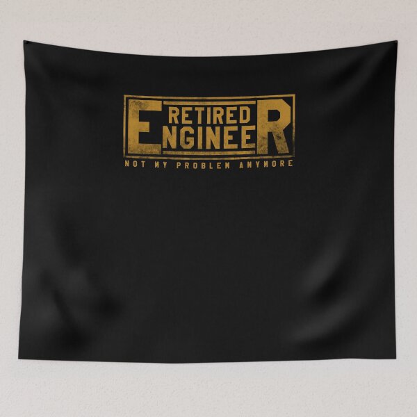 Item preview, Retired Engineer Not My Problem Anymore Retirement Tee designed and sold by LookTwice.