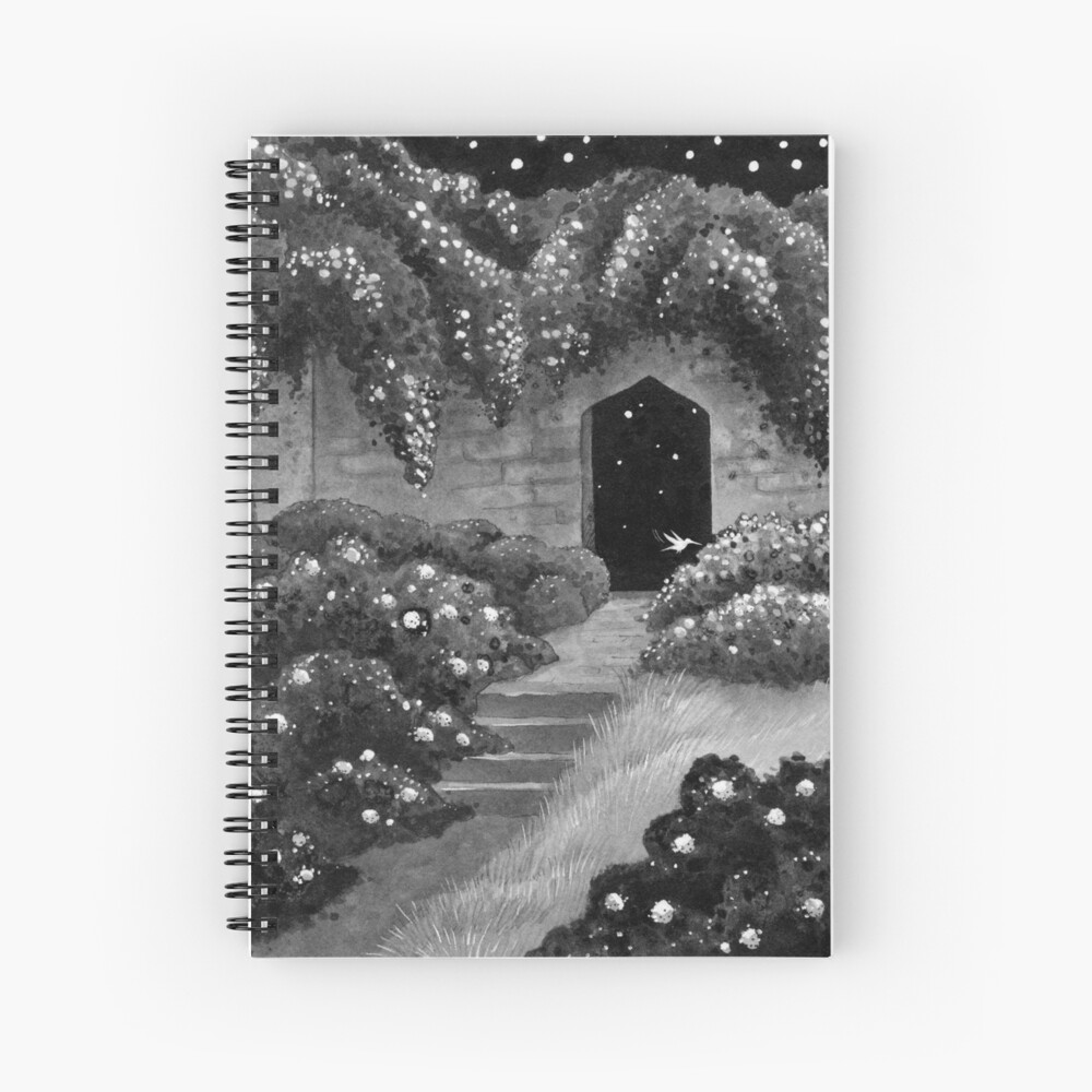 Midnight Garden Spiral Notebook