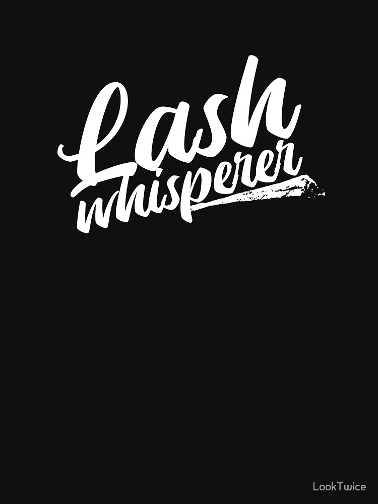 Womens Lash Whisperer Cute T-Shirt For Esthetician Lash Artist