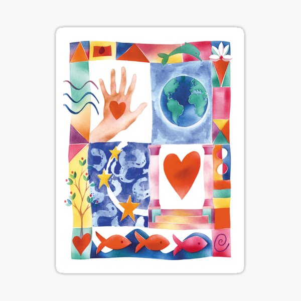 Heart In Hand Sticker