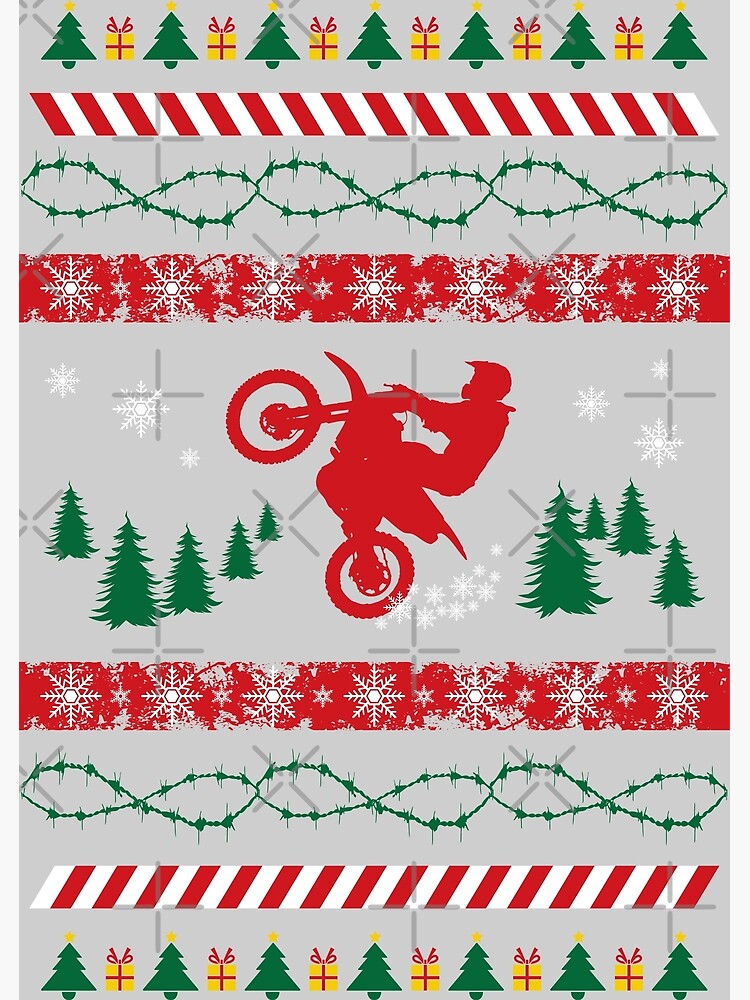 Dirt bike shop ugly christmas sweater