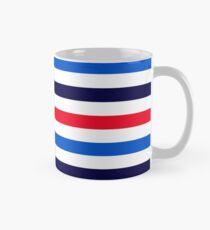Blue, red and white stripes Classic Mug