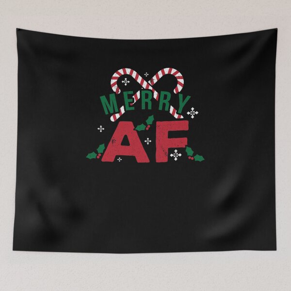 Item preview, Cute Merry AF Christmas Xmas Holiday Family Friends T-Shirt designed and sold by LookTwice.