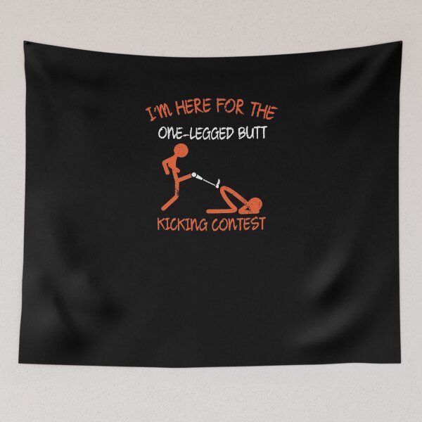 Item preview, Funny One Legged Butt Kicking Contest Amputee Patient Shirt designed and sold by LookTwice.
