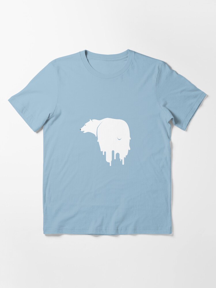 Alternate view of Melting polar bear - White Essential T-Shirt