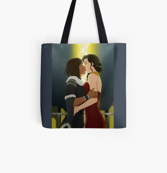 Korrasami Comic Kiss Tote Bag By Ansdrela Redbubble 