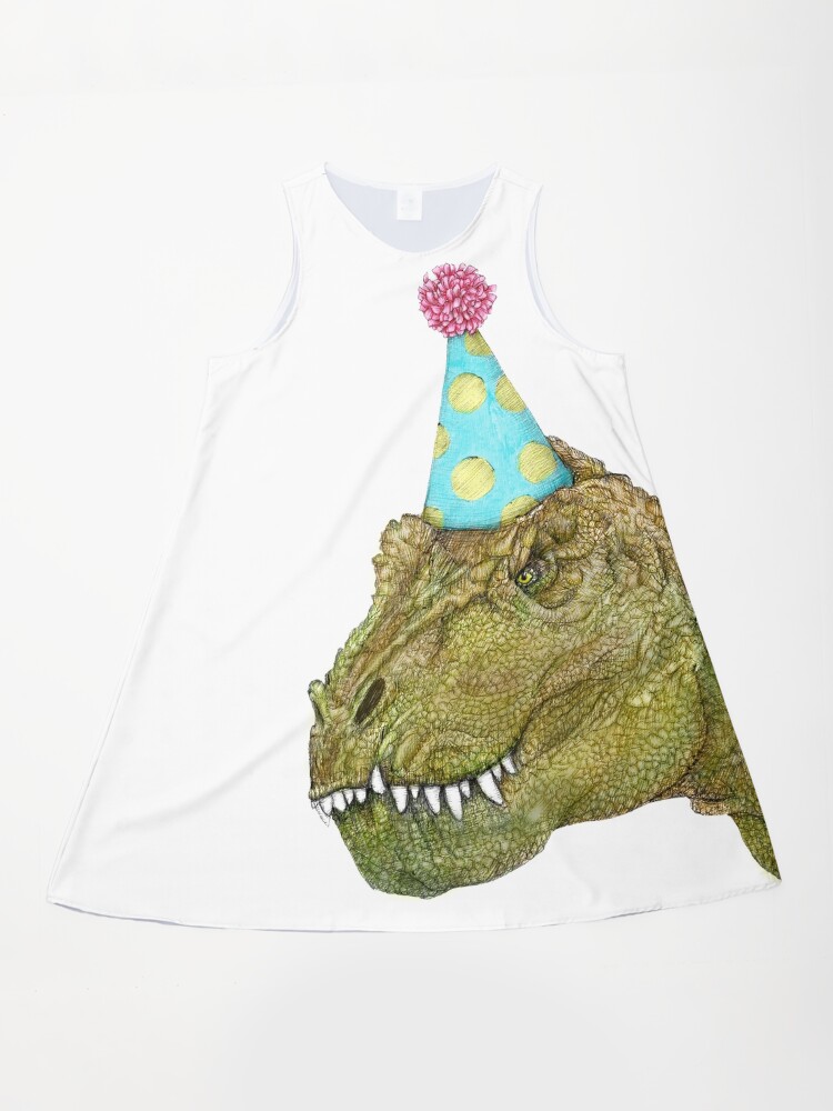 Party Dinosaur" A-Line Dress for Sale by ECMazurDesign | Redbubble